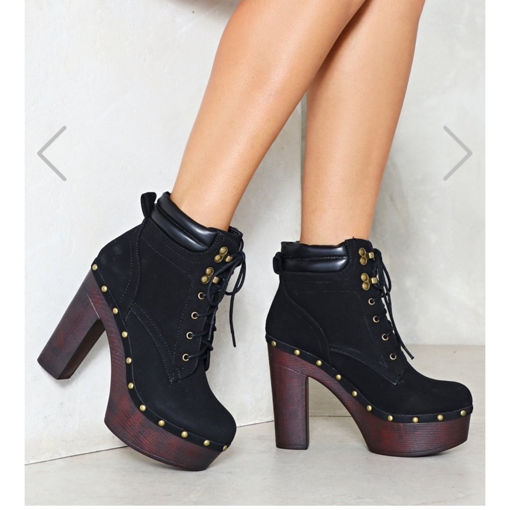 Busy Work Vegan Seuede Platform Boot.